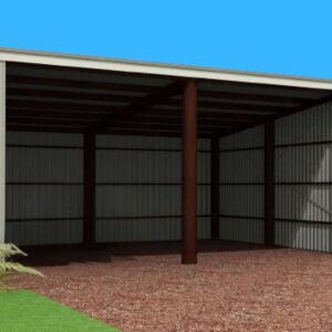 Spacious Lean-To Shed - 2 Bay, 7.2m x 6m