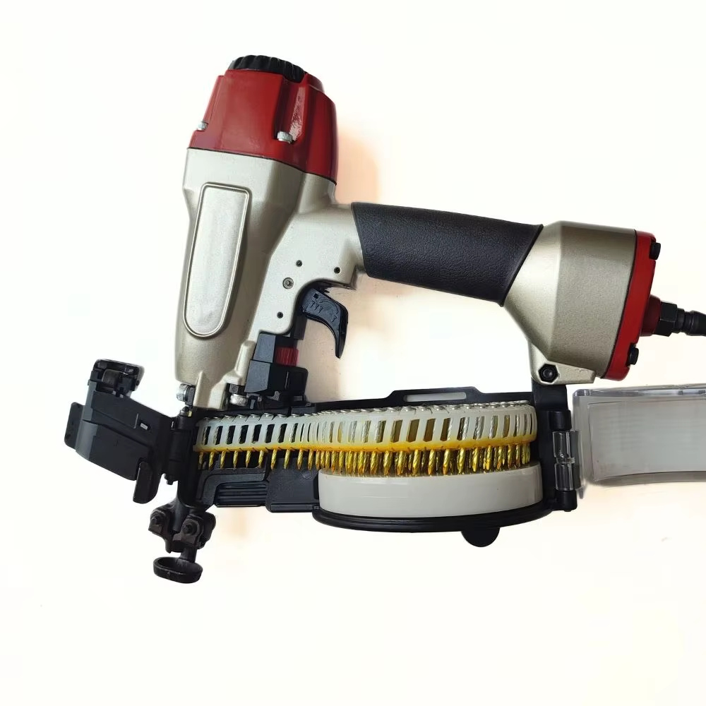 Lightweight 15° Construction Coil Nailer 50G Adjustable Depth for Gypsum Board & Metal Roof Air Power Roofing - Image 4