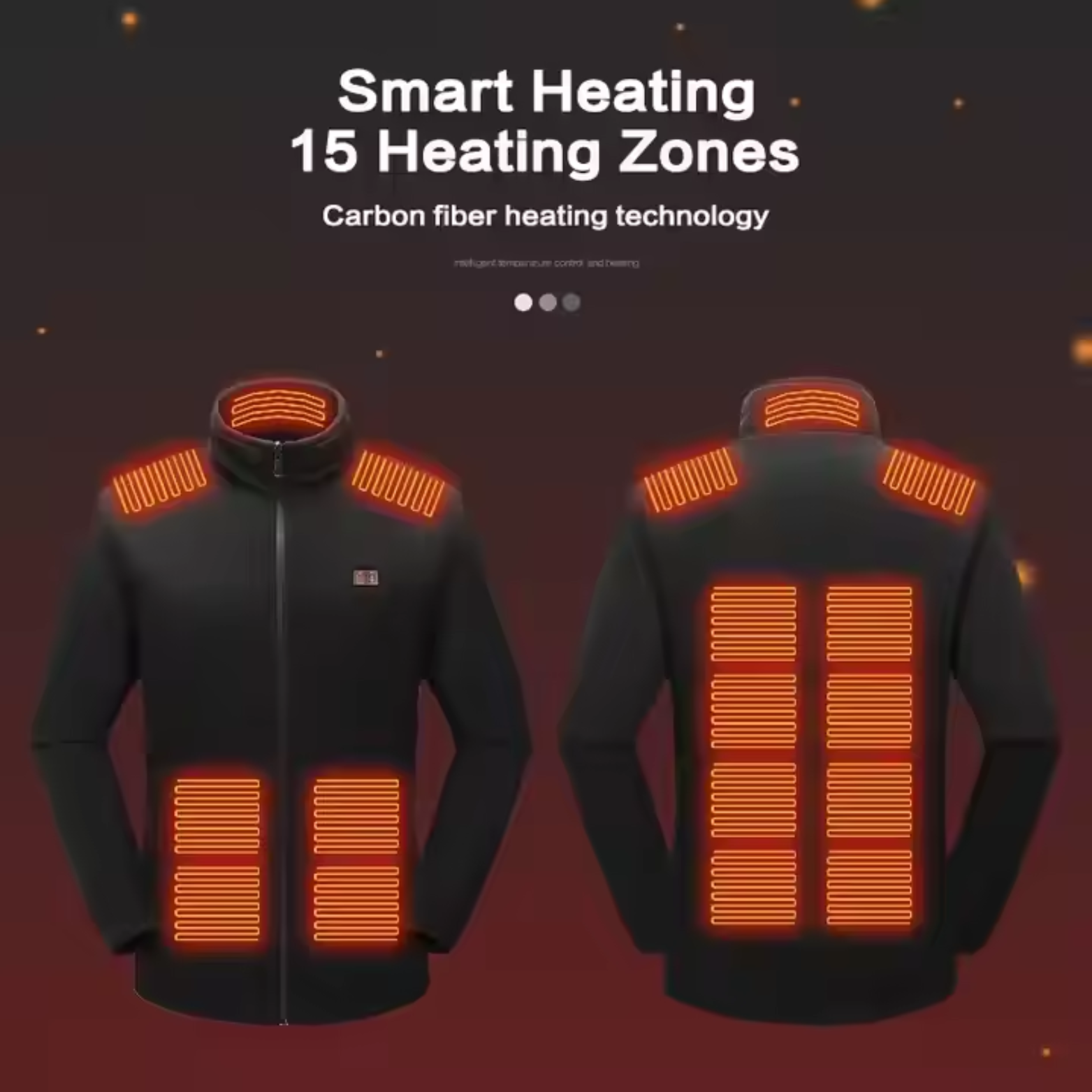 Unisex Smart Heated Fleece Jacket – Custom USB Battery-Powered Winter Wear - Image 4