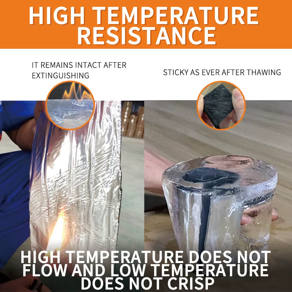 Super Waterproof Tape Self-Adhesive Butyl Sealing Tape Roof Repair Sealed Adhesive Sealant Duct Fix Tape Garden Hose Stop Leaks - Image 3
