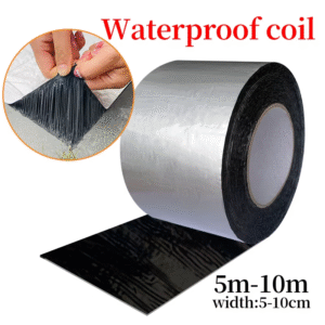 Waterproof Tape High Temperature Resistance Aluminum Foil Thicken Butyl Tape Wall Pool Roof Crack Duct Repair Sealed Self Tape